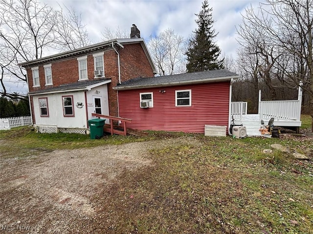 view of rear view of property