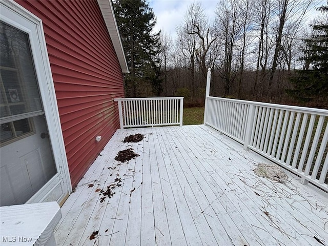 view of deck