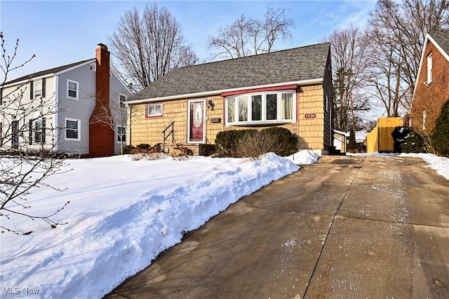 view of front of home