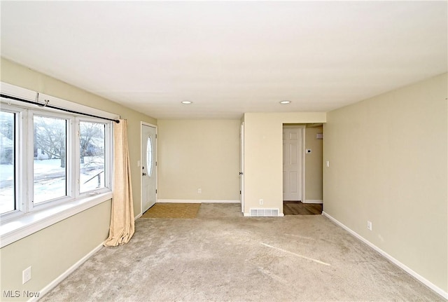 view of carpeted empty room