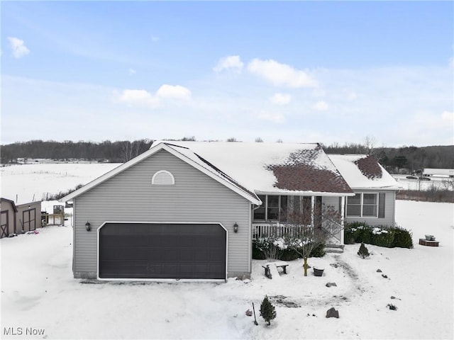 view of front of home with covered porch