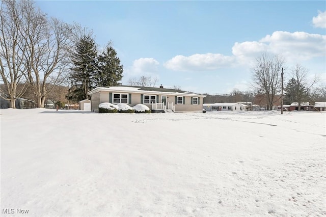 view of front of home