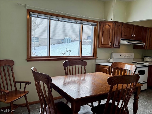 view of dining area