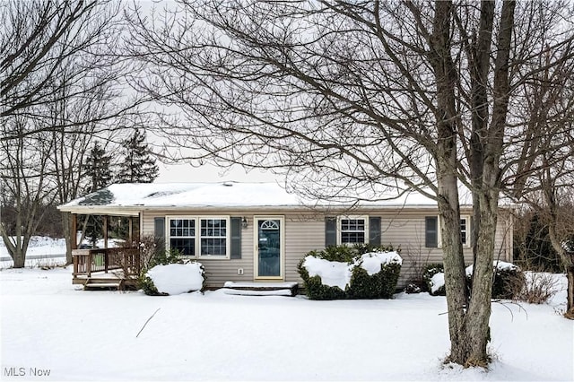 view of ranch-style house