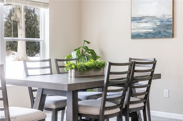 view of dining room