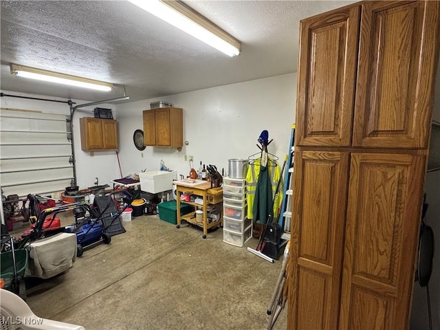 garage featuring sink