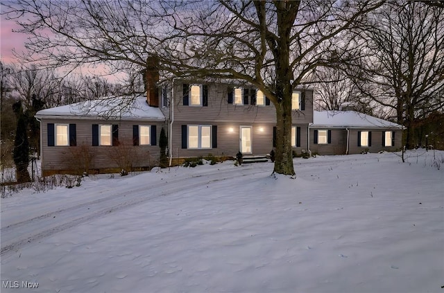 view of colonial home