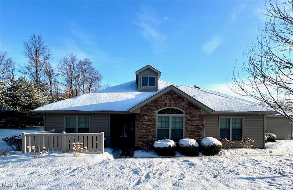 view of ranch-style home