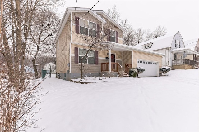 view of front of house featuring a garage