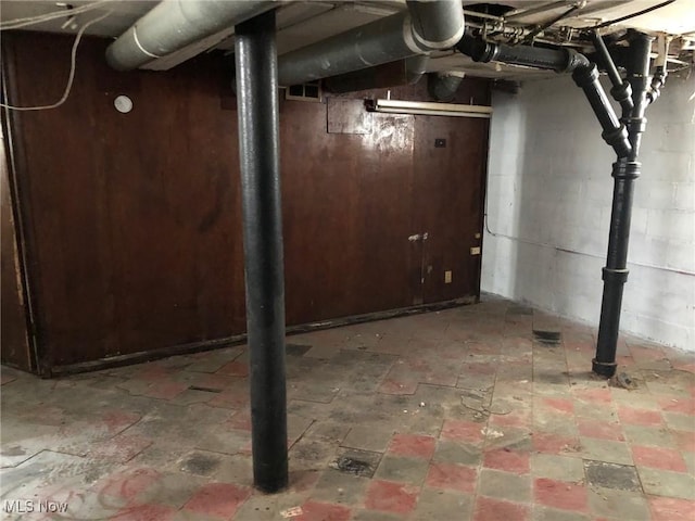 view of basement