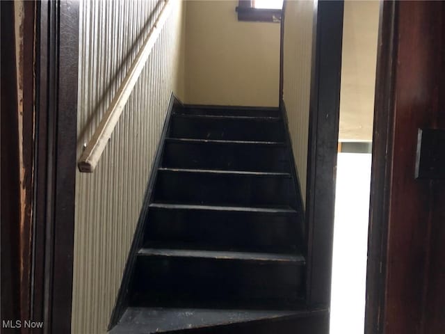 view of stairway