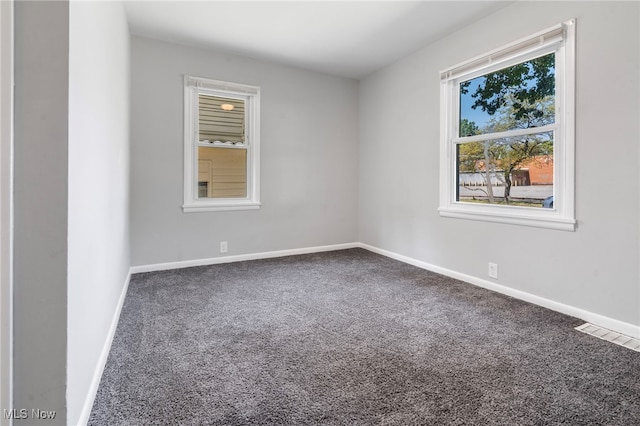 spare room with carpet flooring