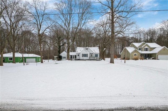 view of snowy yard