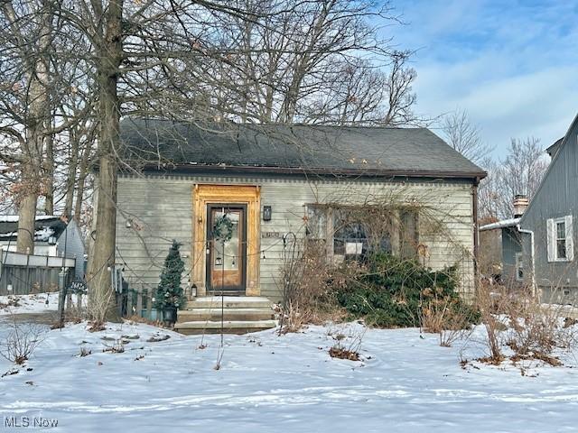 view of bungalow-style home