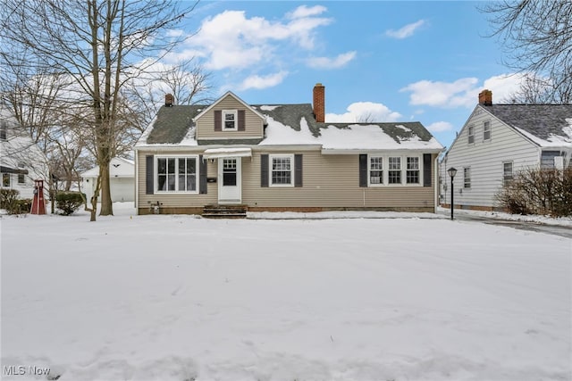 view of cape cod-style house