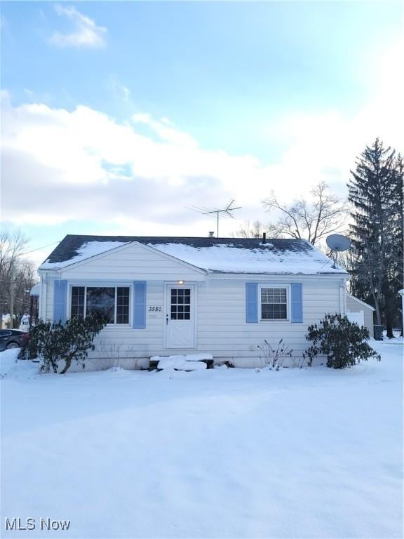 view of ranch-style home