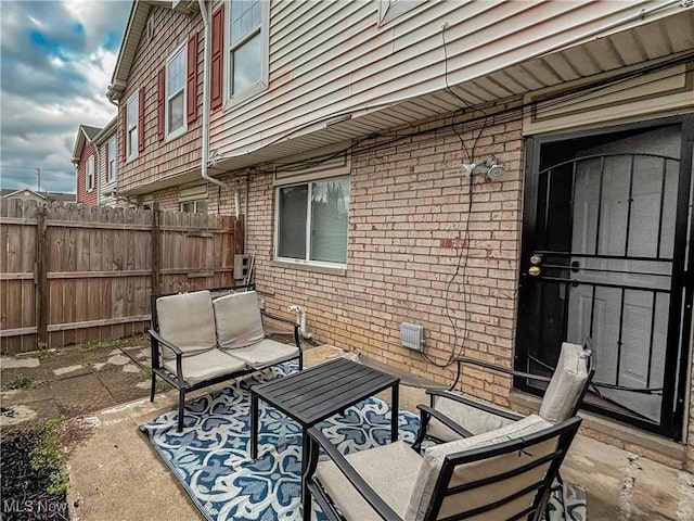 view of patio / terrace featuring an outdoor hangout area