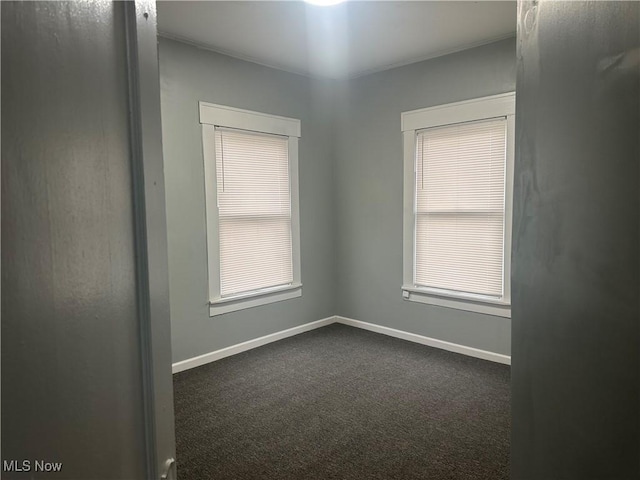 view of carpeted empty room