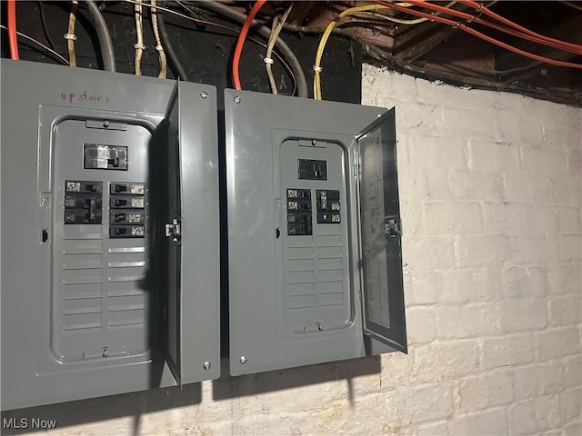 utility room with electric panel