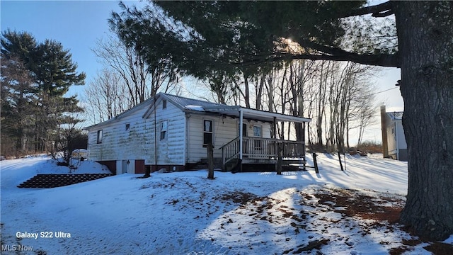 view of front of home