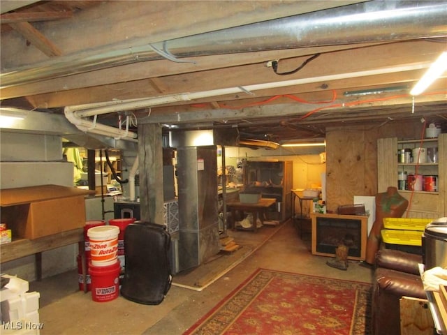 view of basement