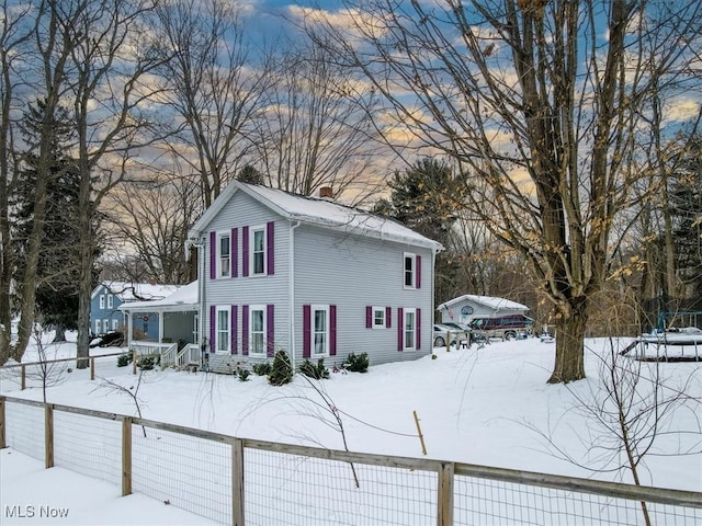 exterior space with a porch