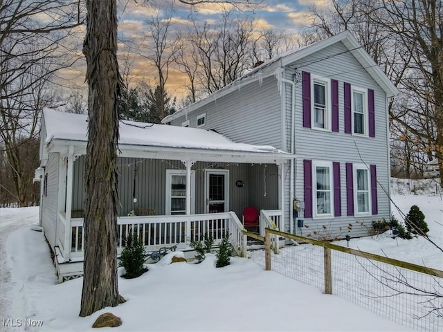 view of front of home