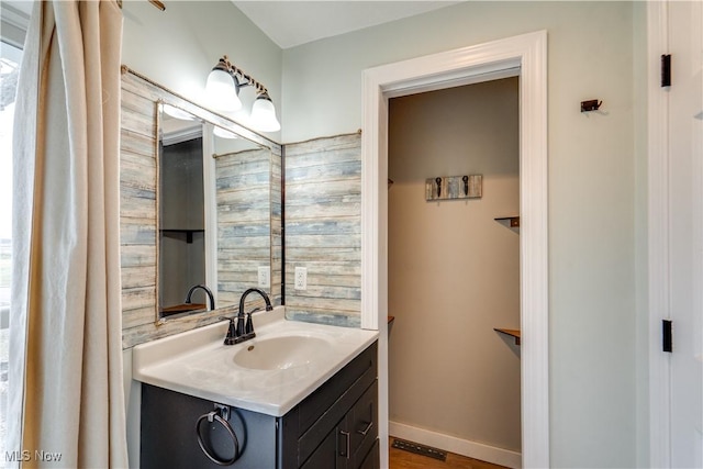 bathroom with vanity