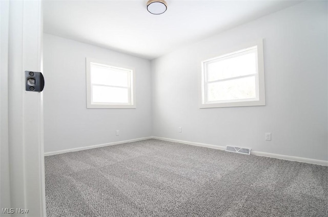 view of carpeted empty room