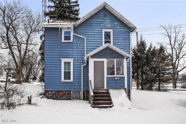 view of front of home