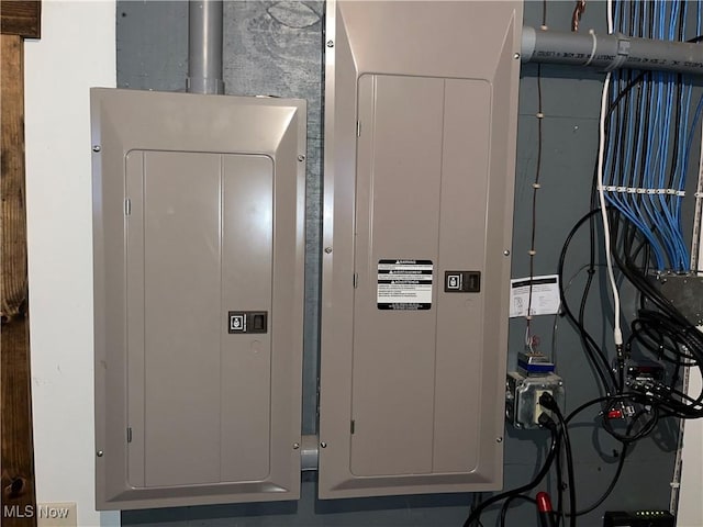 utility room with electric panel