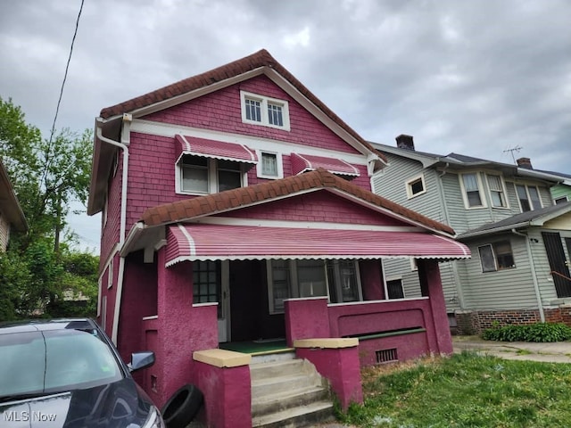 victorian house with covered porch