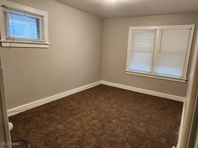 view of carpeted empty room