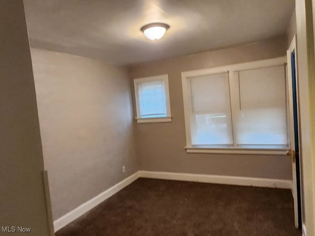 view of carpeted empty room