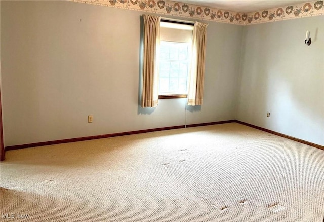 view of carpeted empty room
