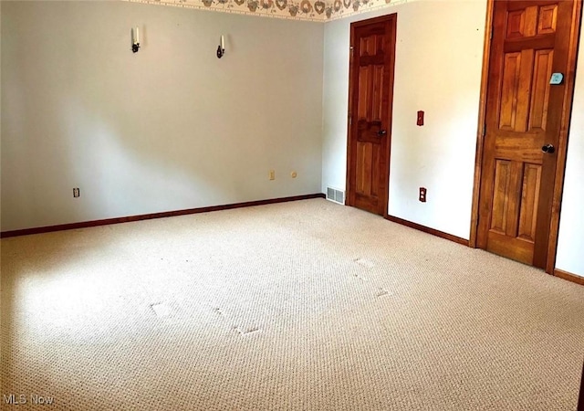 view of carpeted empty room