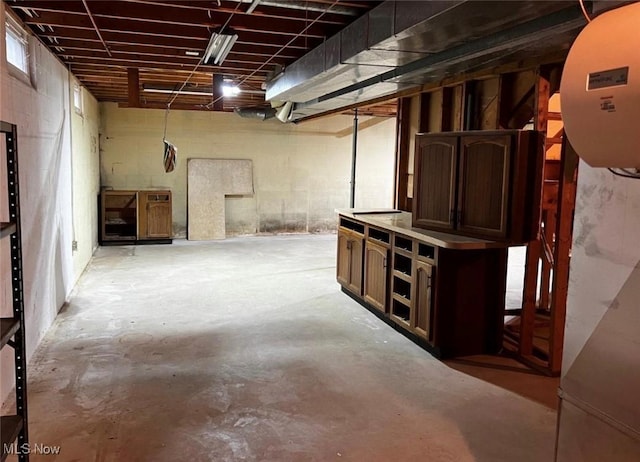 view of basement