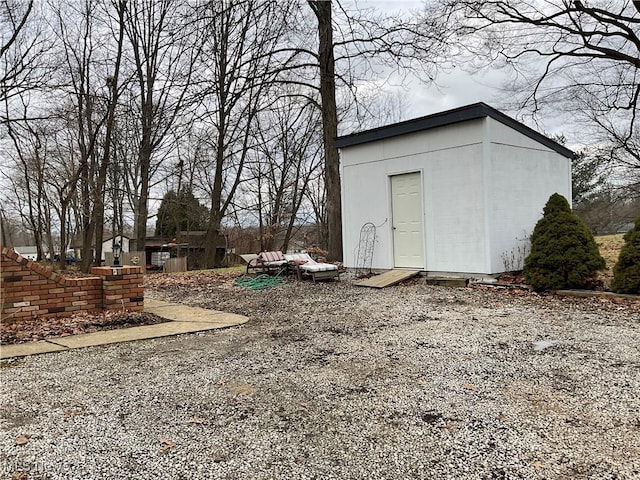 view of outbuilding featuring an outbuilding