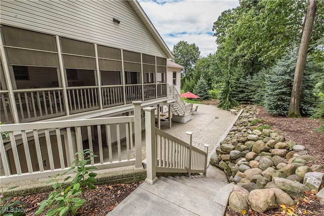 exterior space with a patio area