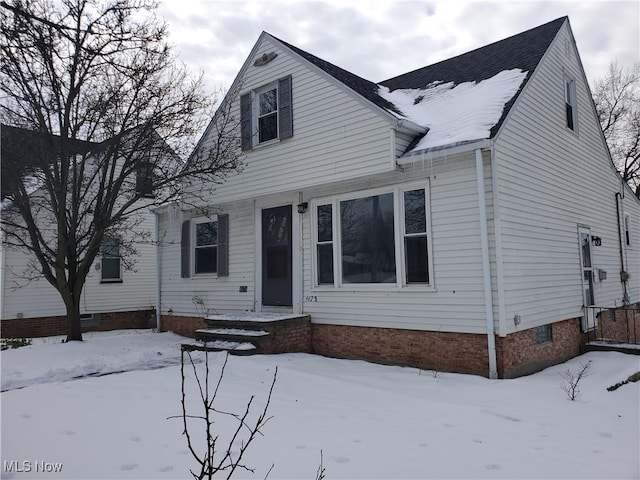 view of front of home