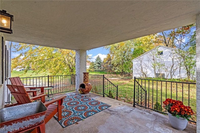 view of patio