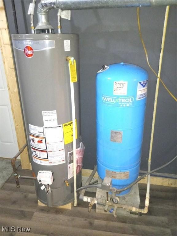 utilities featuring gas water heater