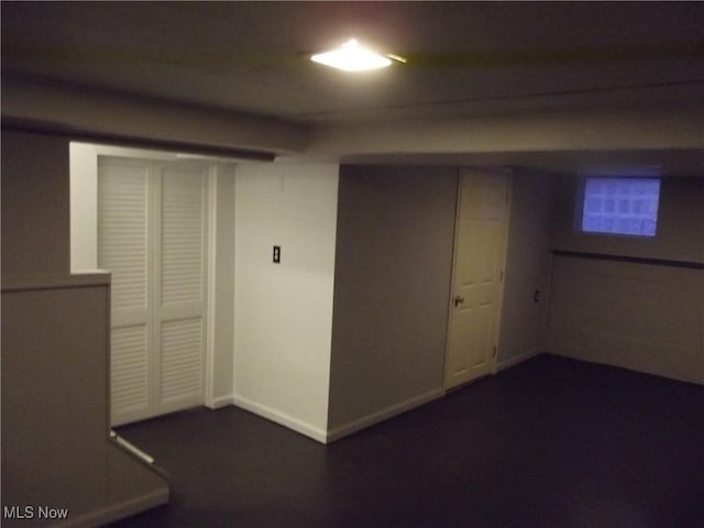 view of basement