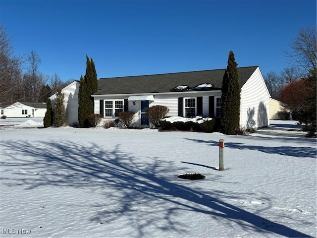 view of ranch-style home