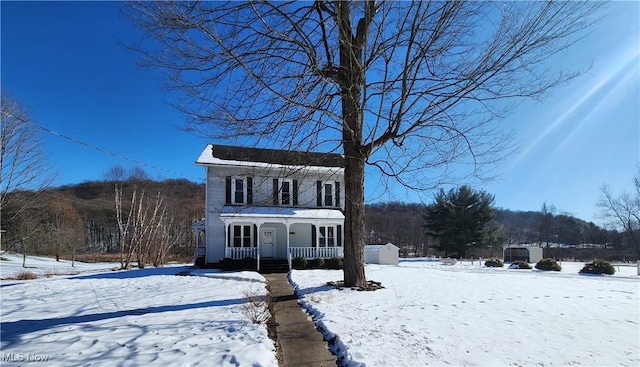 view of front facade with covered porch