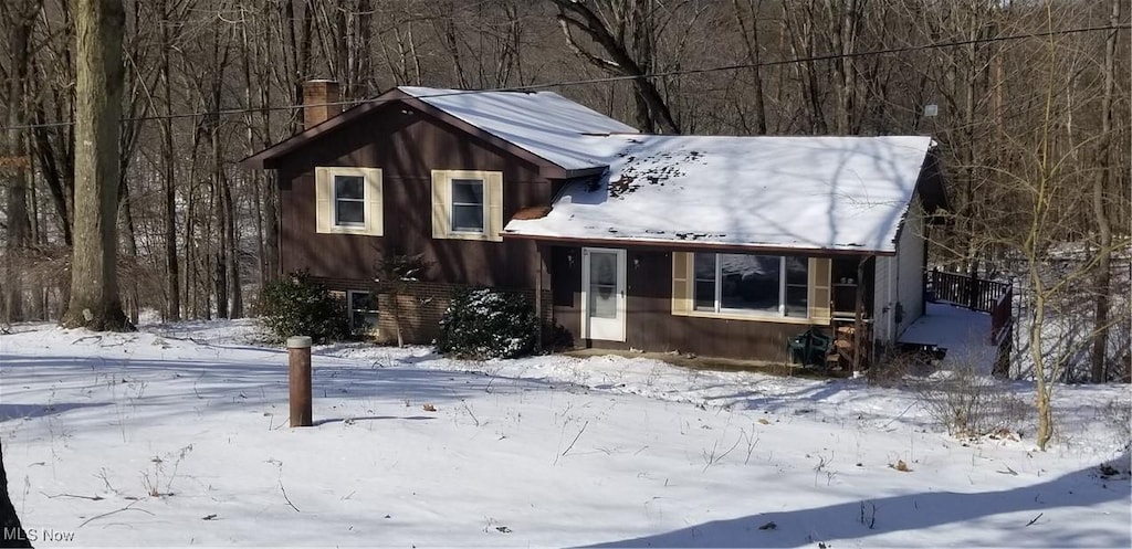 view of front of home