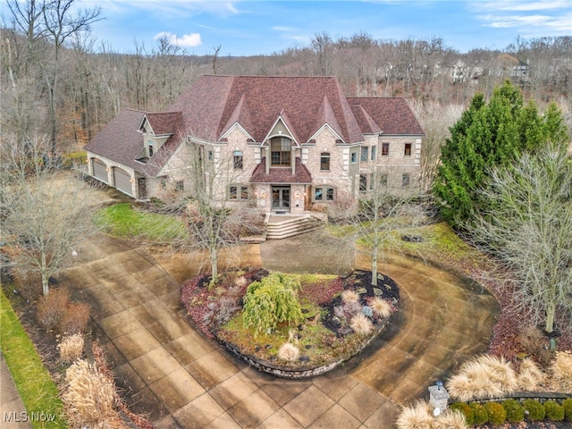 birds eye view of property