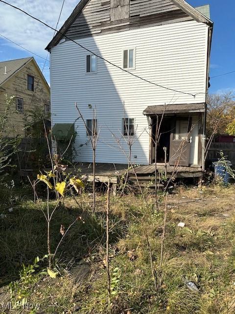 view of rear view of property