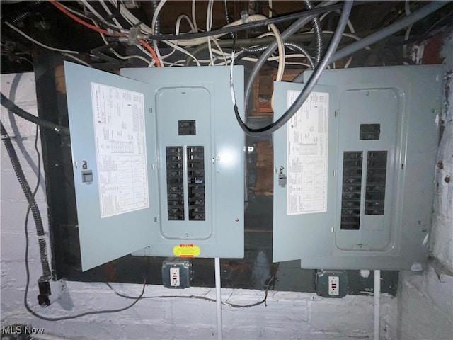 utility room with electric panel