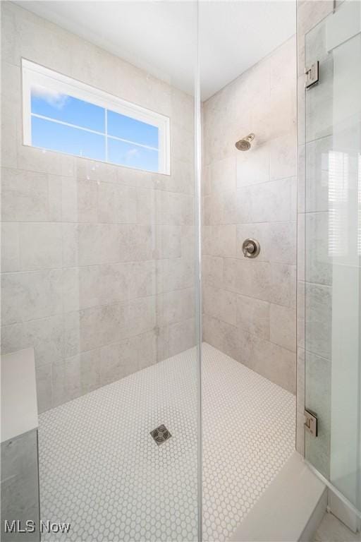 bathroom with walk in shower